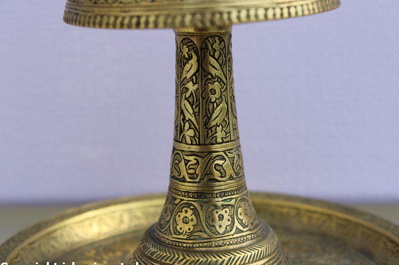 Antiker Kerzenständer Kadscharen Qadscharen Zeit Persien 1800 - 1850 Jahrhundert – Bild 5