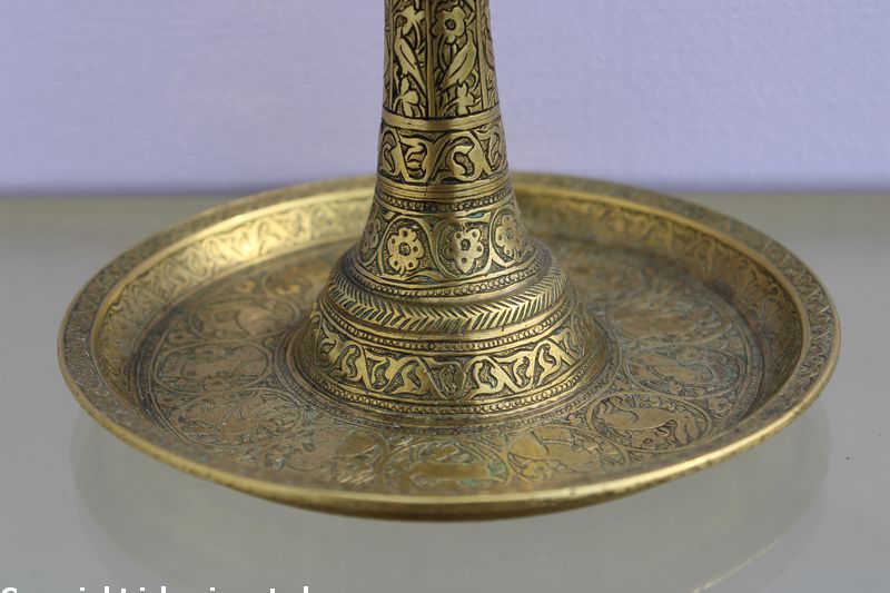 Antiker Kerzenständer Kadscharen Qadscharen Zeit Persien 1800 - 1850 Jahrhundert – Bild 6