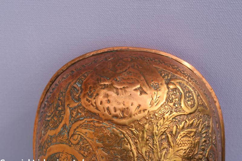 Persien: Antike Bettelschale - "Kashkul" genannt, aus Kupfer – Bild 11