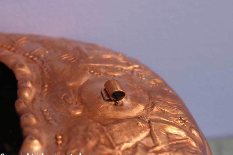 Persien: Antike Bettelschale - "Kashkul" genannt, aus Kupfer – Bild 3